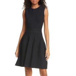 BNWT - Ted Baker London Sleeveless Fit & Flare Black Dress TB SZ 1 (0-2 US size)